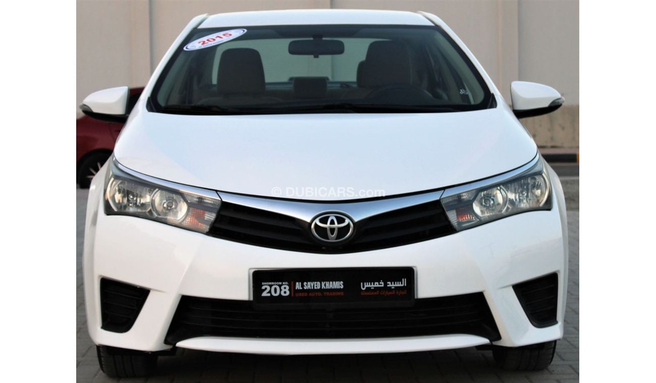 Toyota Corolla Toyota Corolla 2015 white GCC number 2 in excellent condition without accidents, very clean from ins