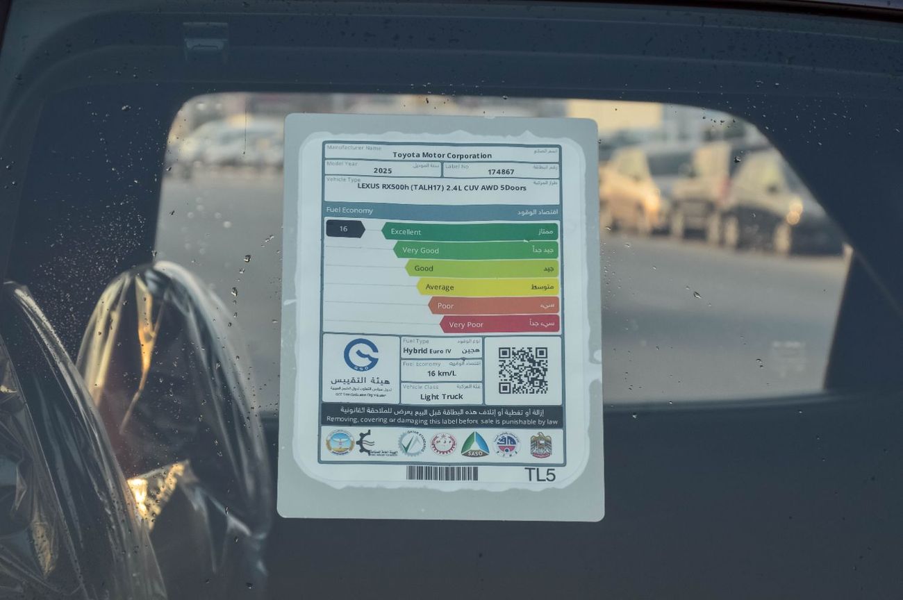 Lexus RX 500h F Sport Performance 2.4L LEXUS RX500 HYBRID 2.4L AWD 5DOOR SUV 2025