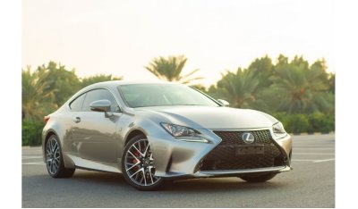 لكزس RC F الموديل: لكزس RC 200TF Sport Prestige  السنة : 2017  السعة: 2.0  اللون: فضي  الحالة: حالة ممتازة  نو