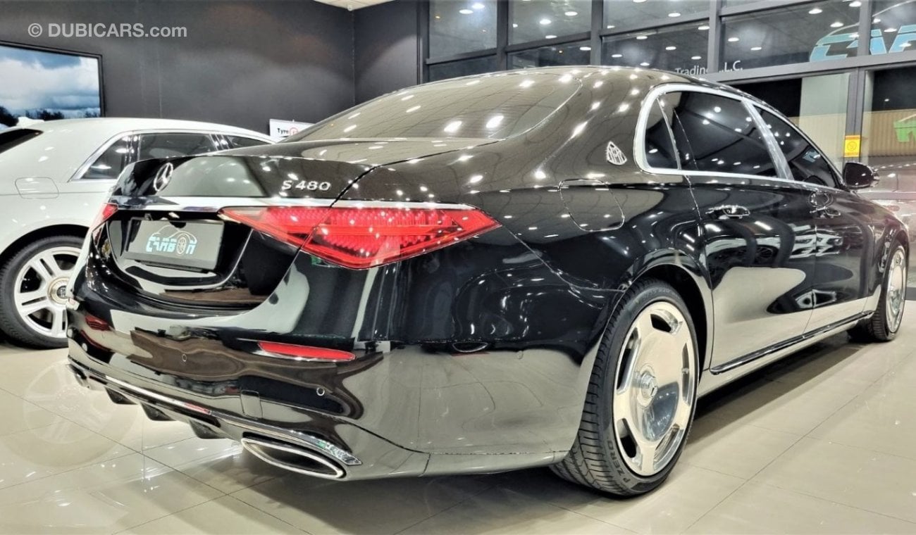 مرسيدس بنز S480 Maybach MAYBACH S480 2021 BLACK IN BLACK IN PERFECT CONDITION ONLY 6000 KM FOR 980K AED