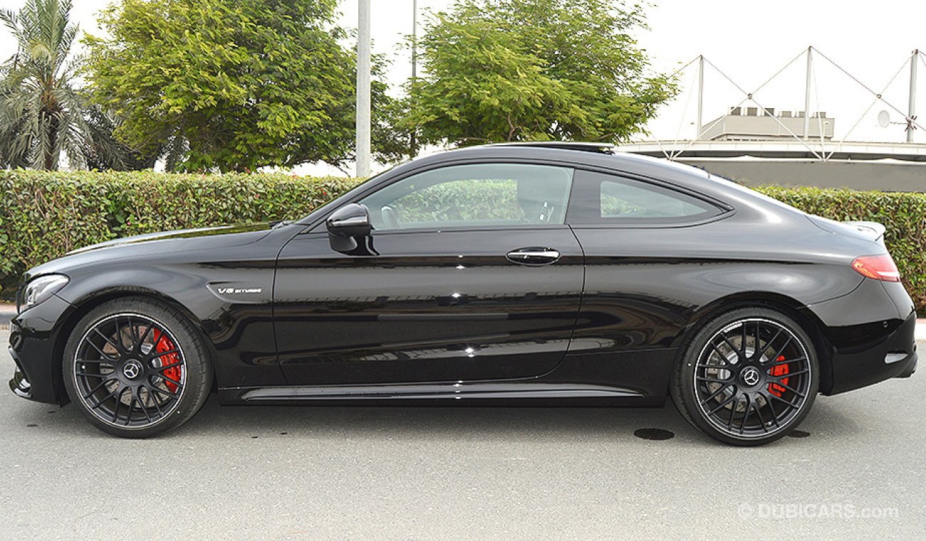 Mercedes-Benz C 63 Coupe AMG S, V8 Biturbo, GCC Specs with 2 Years Unlimited Mileage Warranty