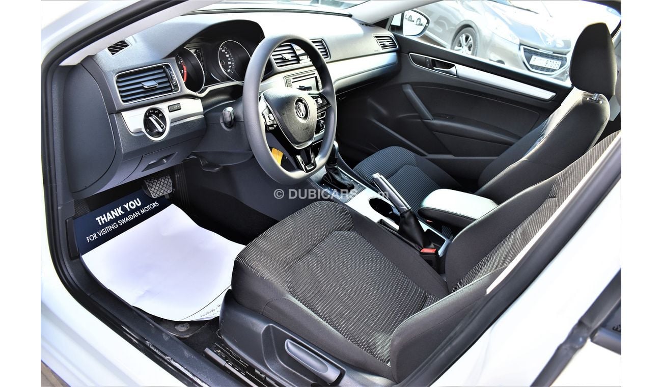 Volkswagen Passat AED 1100 PM PASSAT BASIC 2.5L GCC DEALER WARRANTY