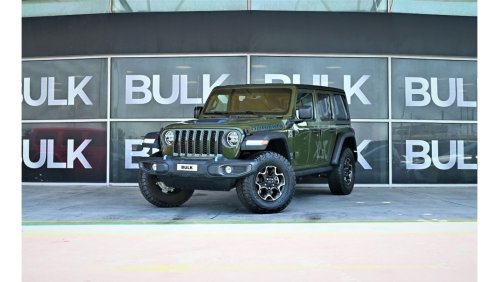 جيب رانجلر Jeep Wrangler Rubicon 4xe - Led Lights - Original Paint - Big Screen-AED 3,652 Monthly Payment-0% DP