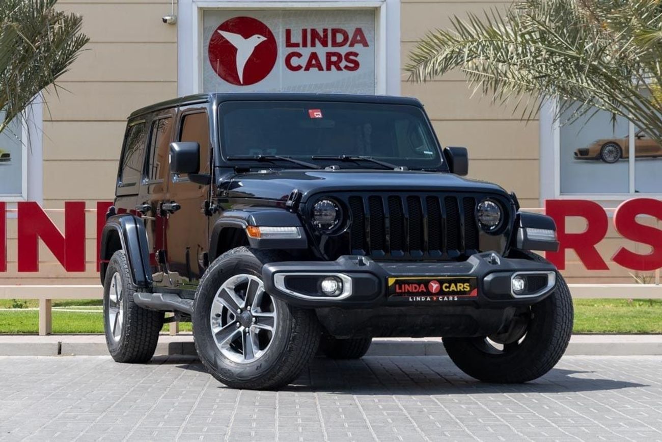 Jeep Wrangler Unlimited Sahara 3.6L Jeep Wrangler Unlimited Sahara 2023 GCC under Agency Warranty with Flexible Do