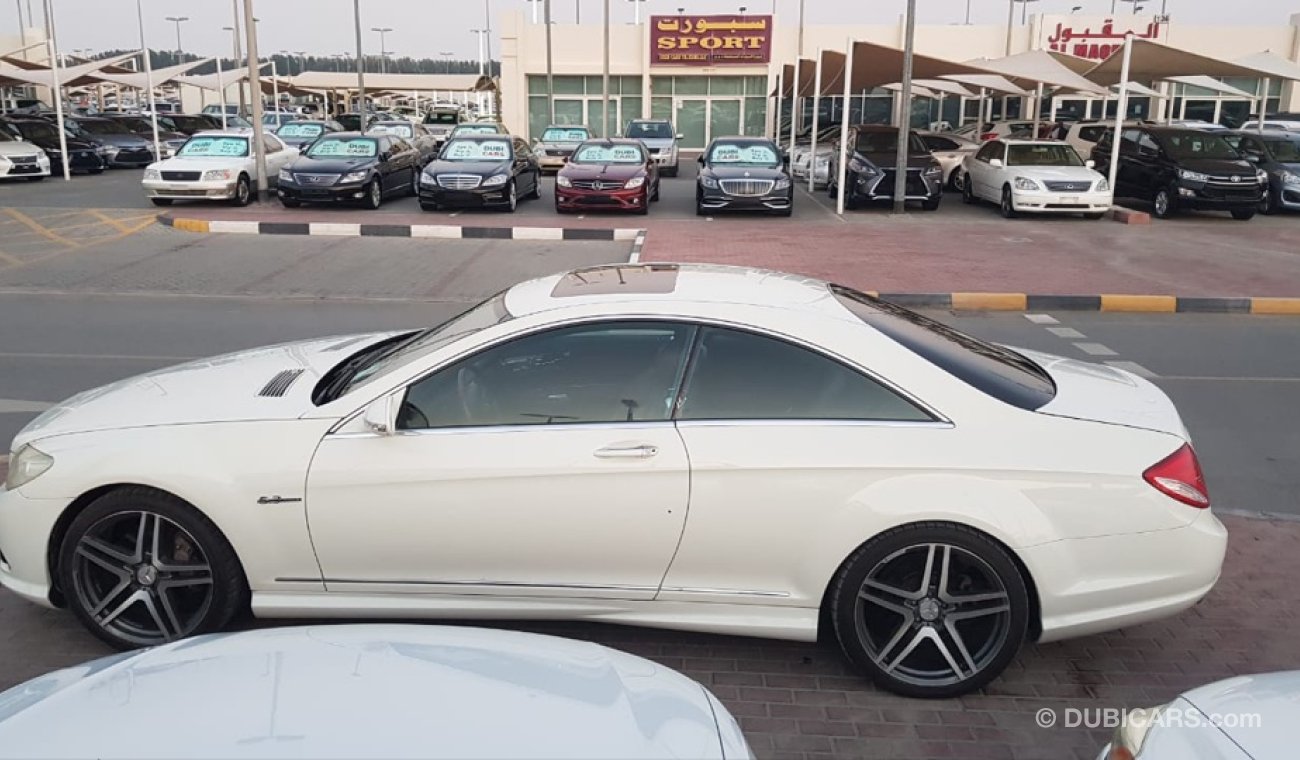 مرسيدس بنز CL 500 موديل 2008 خليجي كت 63AMG فل اوبشن فتحه وجلد ونفيجشن ونيت فيجن وردار وتحكم كهربي الموتر مسرفس بالكام