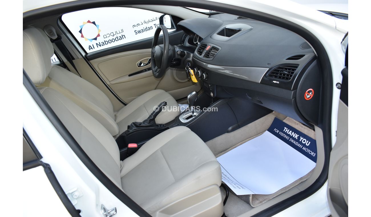 Renault Fluence 1.6L PE 2016 GCC SPECS STARTING FROM 19,900 DHS