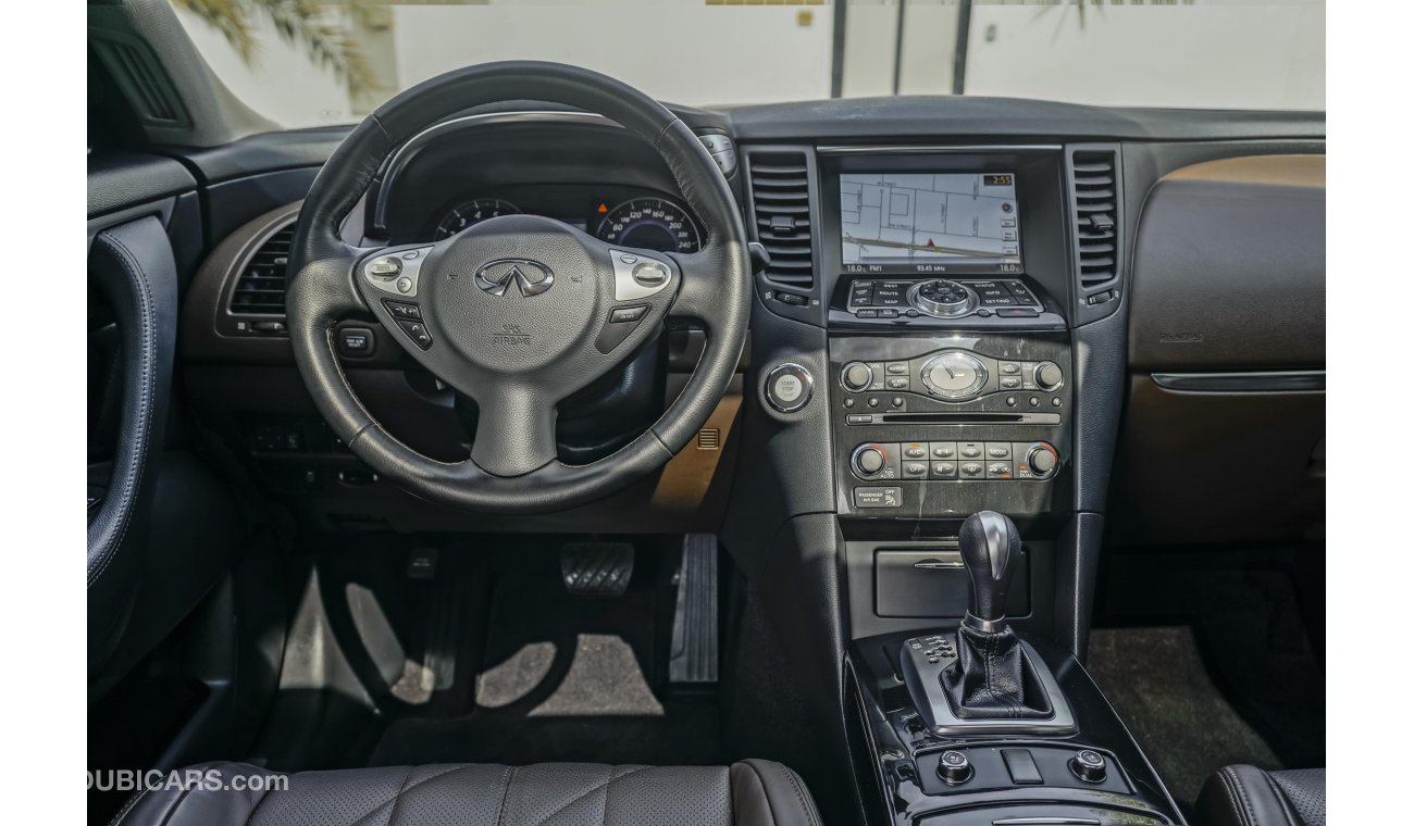 إنفينيتي QX70 AED 2,233 Per Month! | 0% DP | V6 - Immaculate Condition