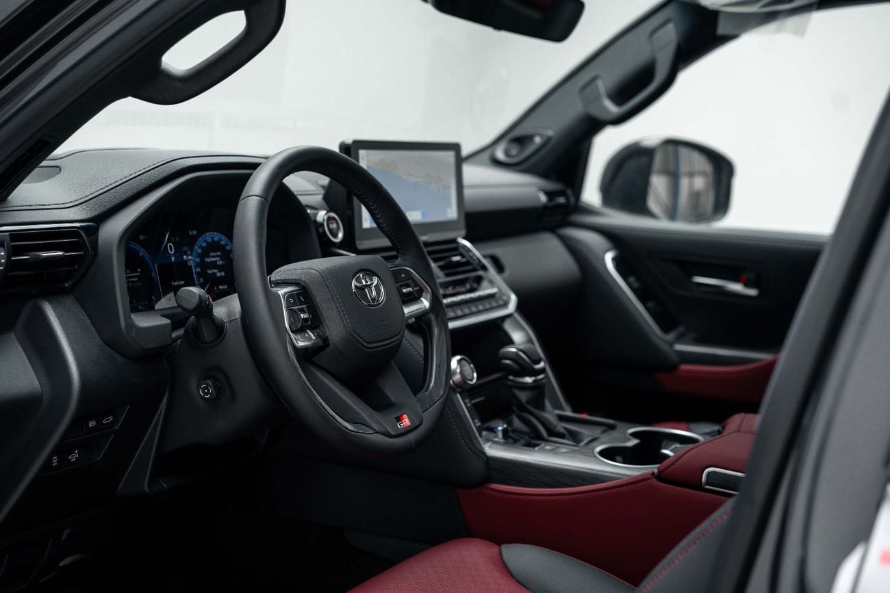Toyota Land Cruiser GR SPORT LC300 3.3L Grey Metallic Inside GRS Black & Dark Red | Export Only