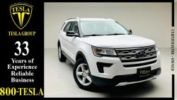 Ford Explorer XLT + LEATHER SEAT + CAMERA + SCREEN + 4WD / GCC / 2019 / WARRANTY + SERVICE UP 160000 KMS / 1805 PM