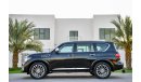 Infiniti QX80 V8 - 2015 - UNDER WARRANTY - AED 2,526 PER MONTH - 0% DOWNPAYMENT