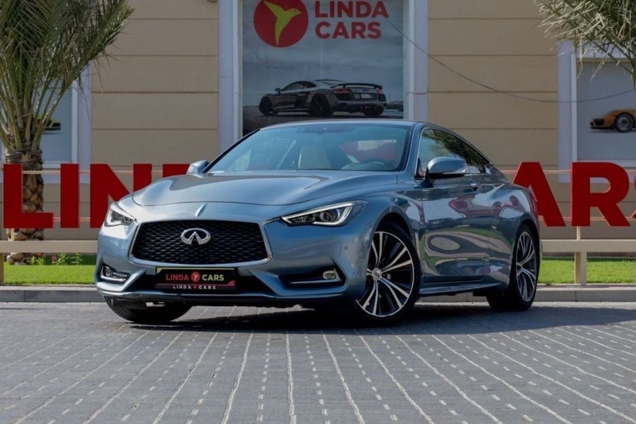 Infiniti Q60 Premium Infiniti Q60 2018 GCC (LOWEST MILEAGE) under Warranty with Flexible Down-Payment.