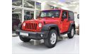 Jeep Wrangler Sport EXCELLENT DEAL for our Jeep Wrangler SPORT ( 2017 Model! ) in Red Color! GCC Specs