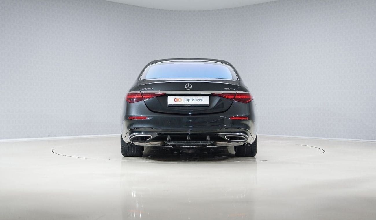 مرسيدس بنز S 580 4Matic AMG Line - AED 7,025 P/M - Warranty till 08/2028