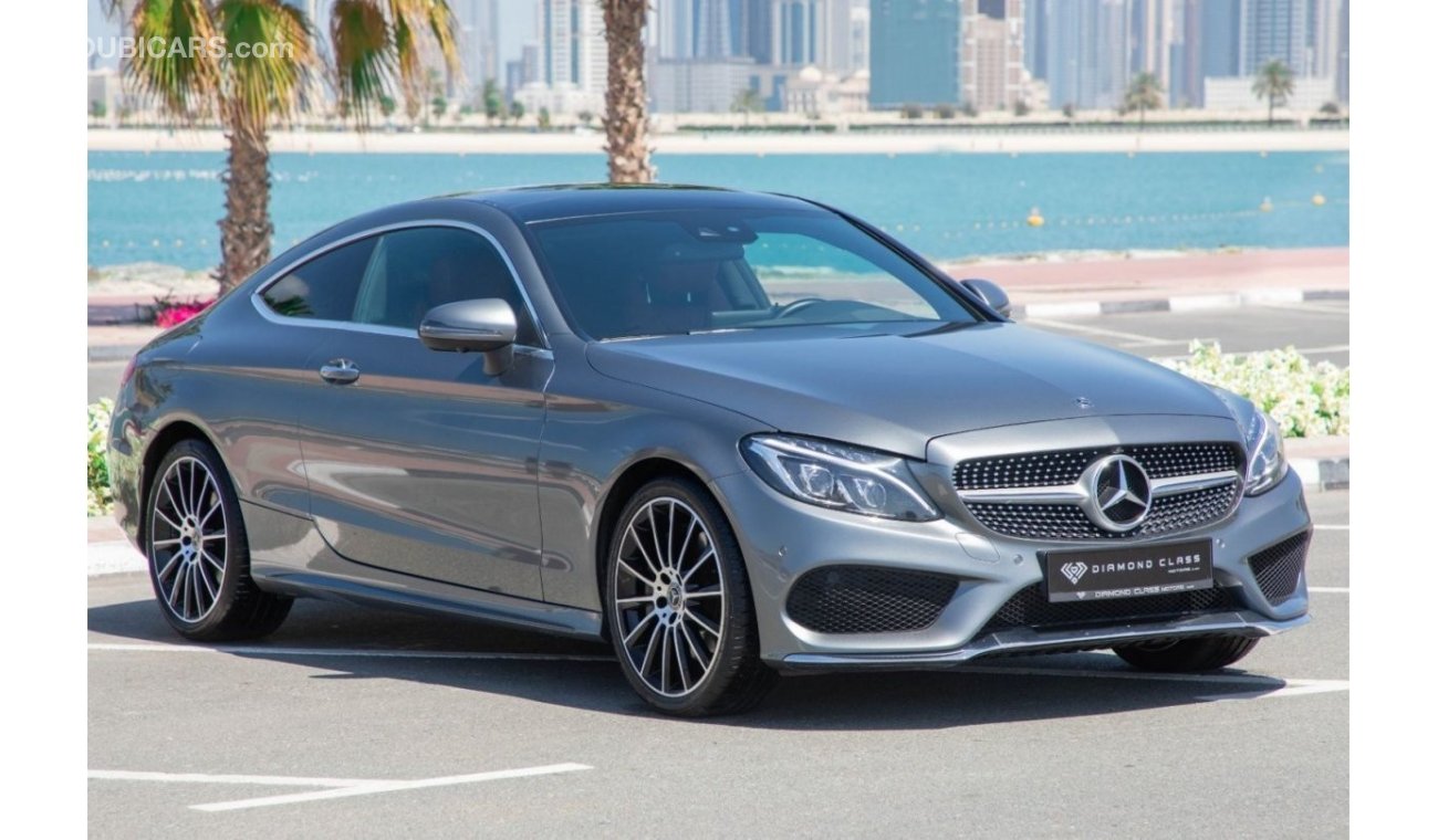 مرسيدس بنز C 300 كوبيه Mercedes C300 Coupe AMG Full Option  GCC 2018 Under Warranty