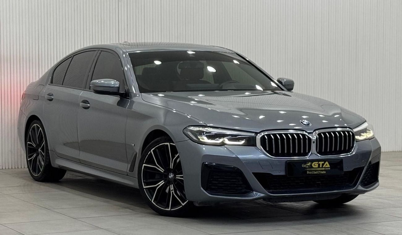 بي أم دبليو 530i M Sport 2.0L 2021 BMW 530i M-Sport, April 2026 BMW Warranty + Service Pack, Full Options, GCC