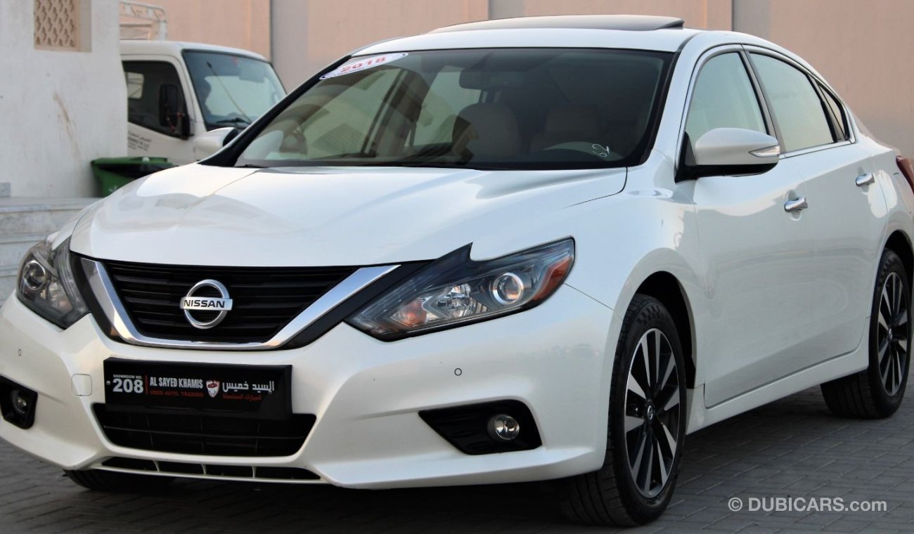 نيسان ألتيما نيسان التيما 2018 خليجي فل أوبشن 6 سليندر رقم 1 بدون صبغ بدون حوادث نظيفه جدا من الداخل والخارج