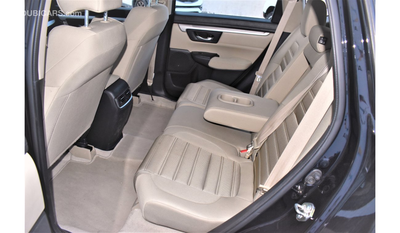 Honda CR-V AED 1762 PM | 0% DP | 2.4L LX 2WD GCC WARRANTY