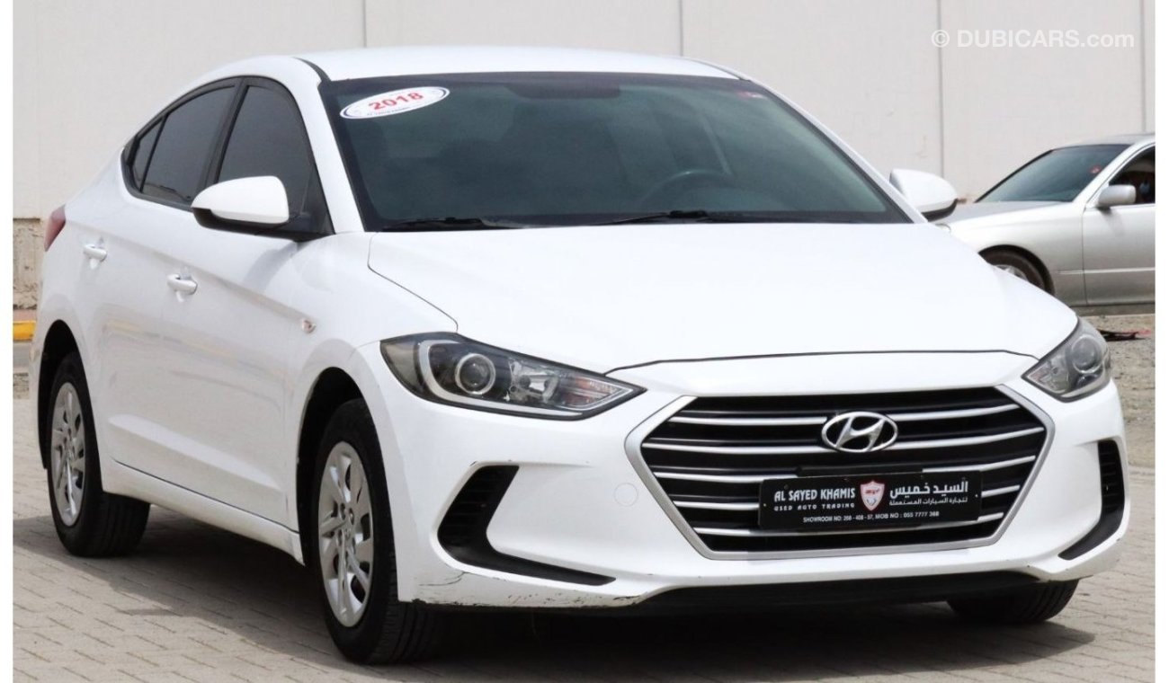 Hyundai Elantra GL Hyundai Elantra 2018 GCC in excellent condition without accidents