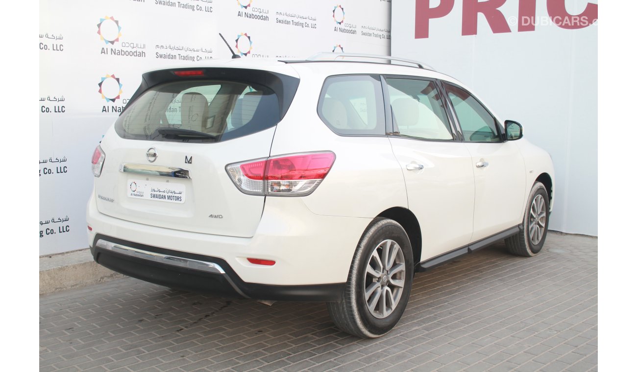 نيسان باثفايندر 3.5L V6 2015 S AWD GCC DEALER WARRANTY FREE INSURANCE