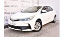 Toyota Corolla 2.0L SE 2018 GCC SPECS