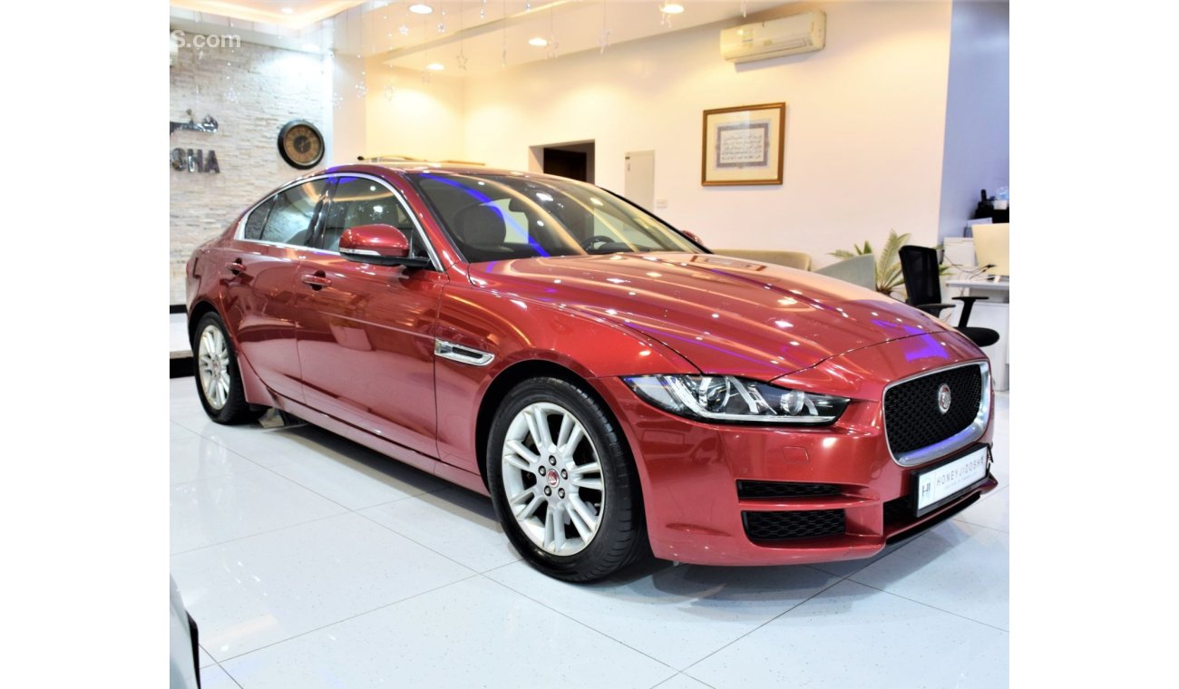 Jaguar XE ORIGINAL PAINT ( صبغ وكاله ) Jaguar XE 20t 2016 Model!! in Red Color! GCC Specs