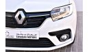 Renault Symbol AED 645 PM | 0% DP | 1.6L LE GCC WARRANTY