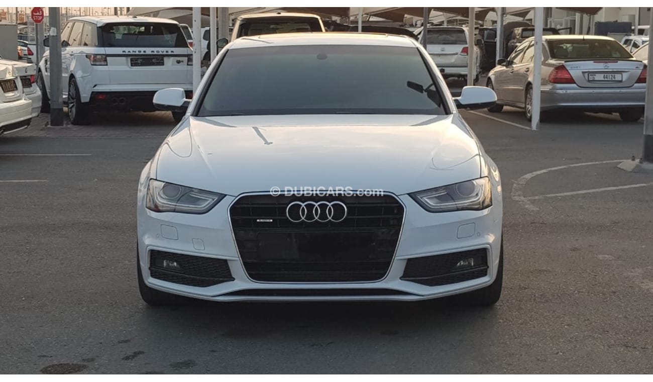 أودي A4 S-line موديل 2015 خليجي فل مواصفات حاله ممتازه من الداخل والخارج كراسي جلد ومثبت سرعه وتحكم كهربي كا