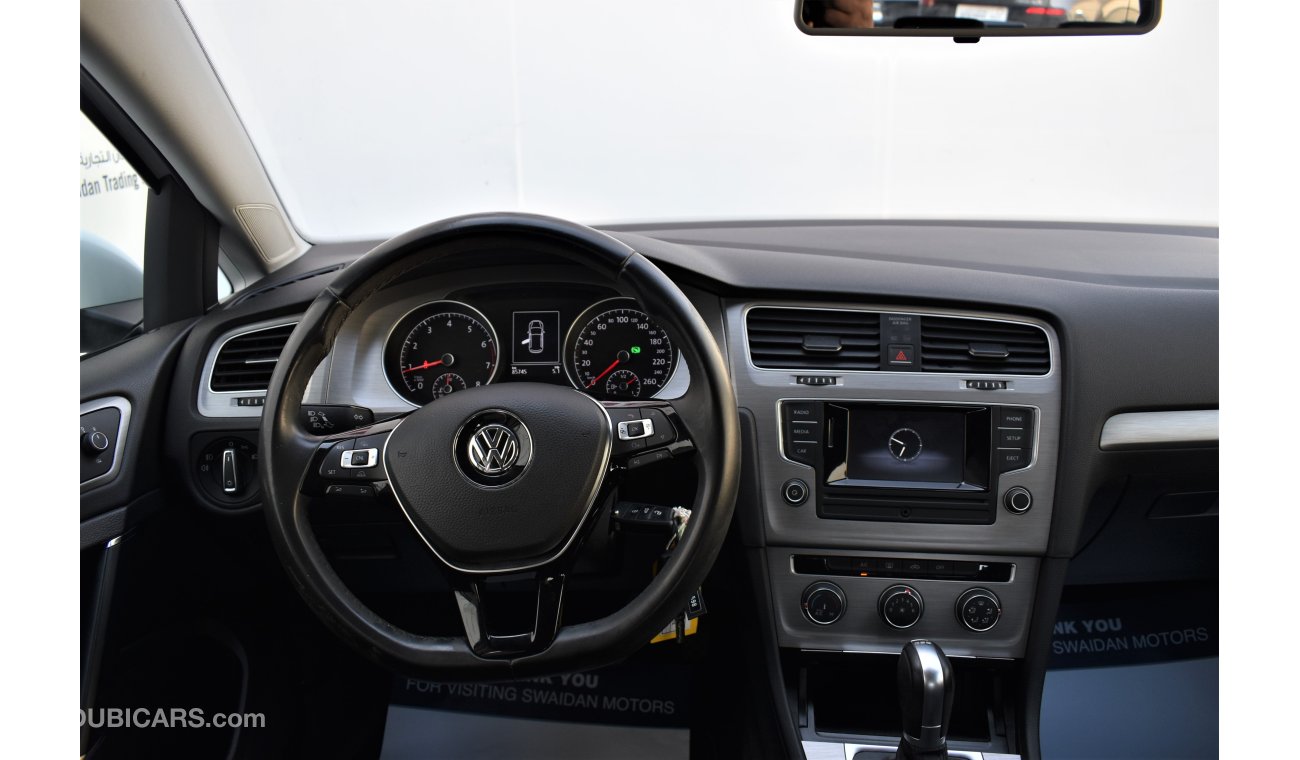 Volkswagen Golf 1.2 TFI SE AUTO 2017 GCC DEALER WARRANTY