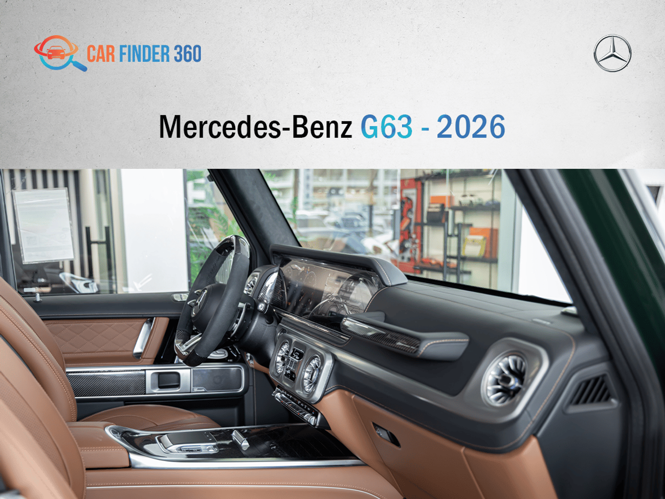مرسيدس بنز G 63 AMG Mercedes-Benz G63 - 2026 - Green / Brown interior - GCC - Performance Package(Export only)