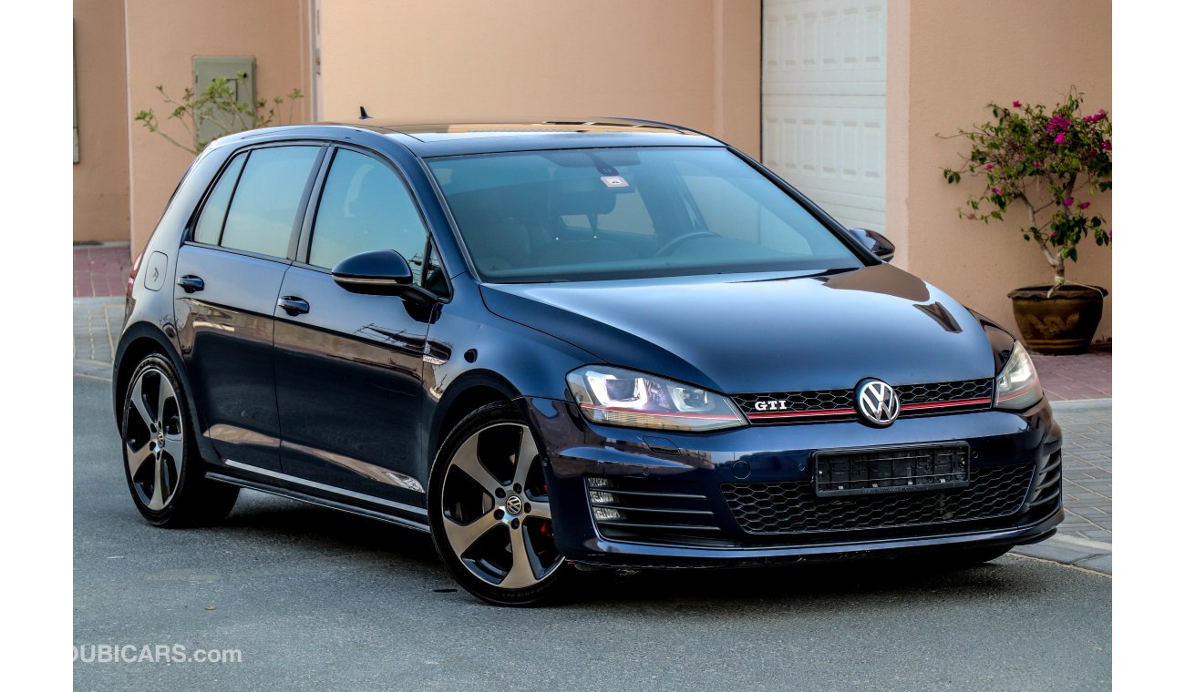 Volkswagen Golf GTI 2014 GCC under Warranty with Zero downpayment.