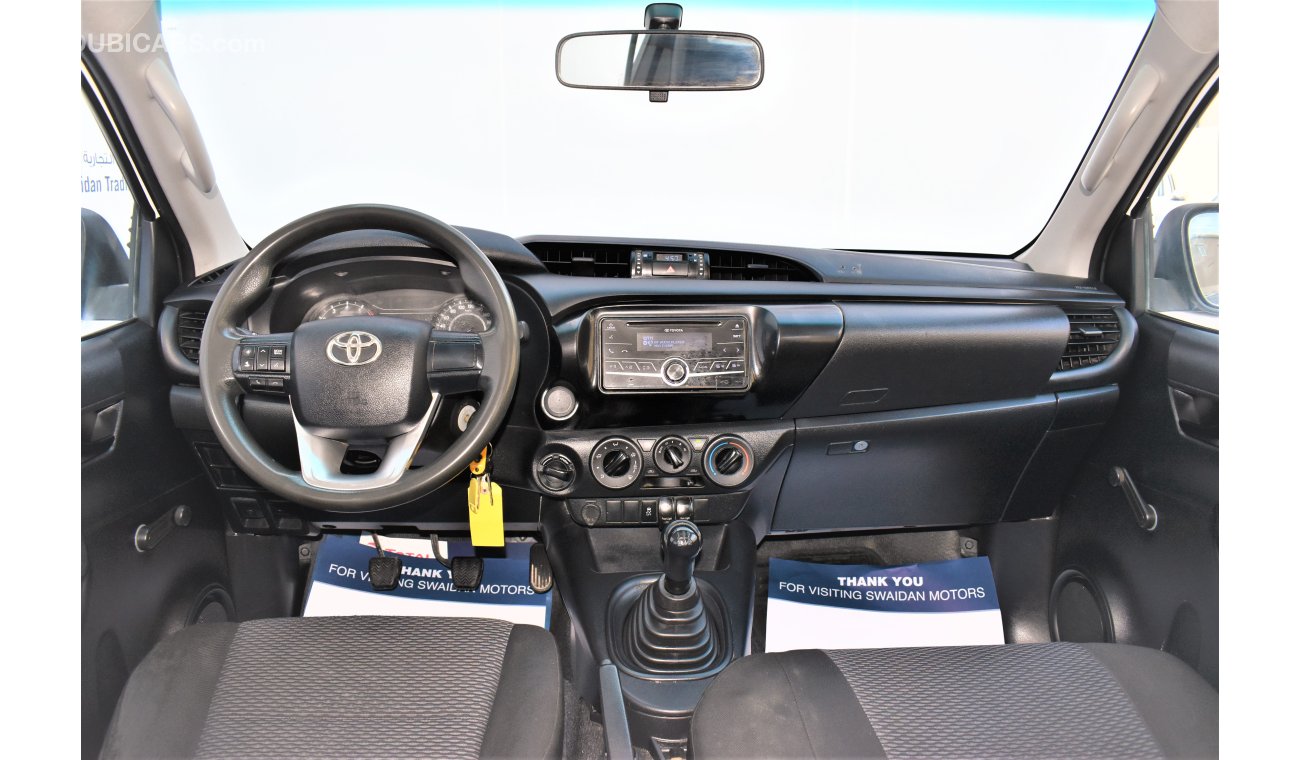 تويوتا هيلوكس TOYOTA HILUX DC 2.7 MT 2019 GCC DEALER WARRANTY