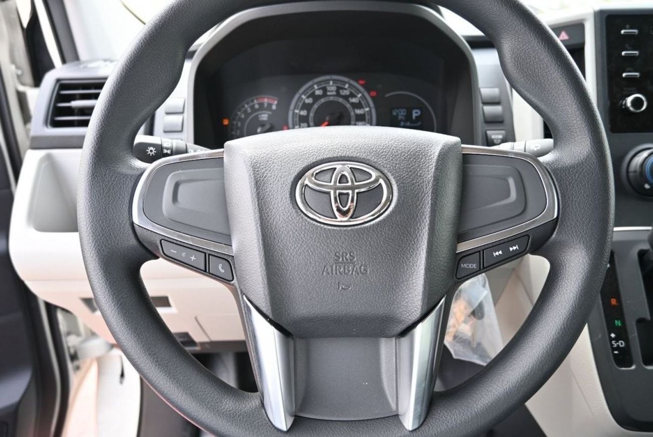 تويوتا هاياس تويوتا هايس سقف مرتفع ، 3.5 لتر بنزين ، دفع خلفي ، فان ، ناقل حركة أوتوماتيكي ، 13 مقعد ، وسائد هوائ