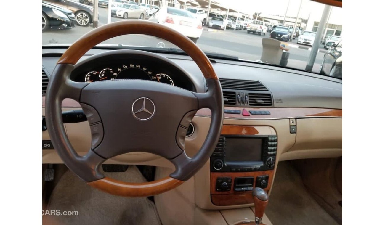 مرسيدس بنز S 350 موديل 2005 خليجي فل مواصفات فتحه سقف وطاولات لارج