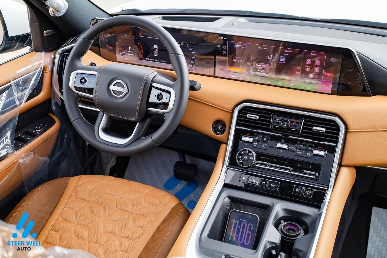 Nissan Patrol LE PLATINUM CITY 2026 | GCC | 3.5L T-T V6 | AWD | 9AT | Tan Interior | Height Control | Export Only