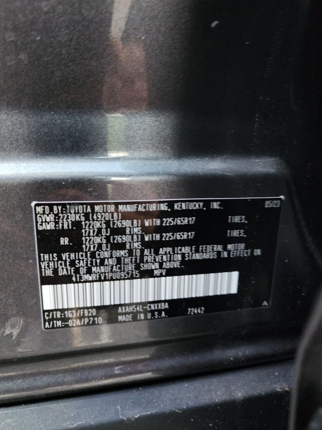 Toyota RAV4 TOYOTA RAV4 LE HYBRID 2023