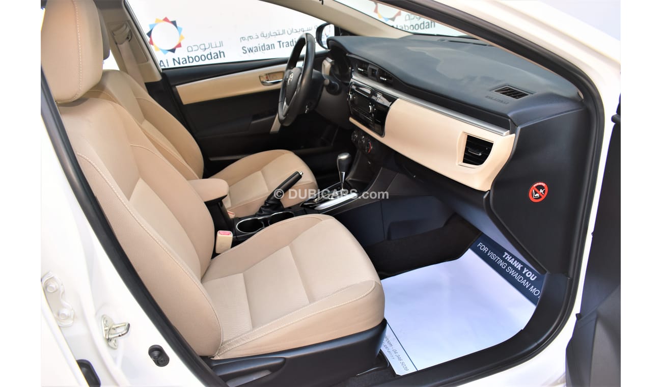 Toyota Corolla 1.6L SE+ 2015 GCC SPECS
