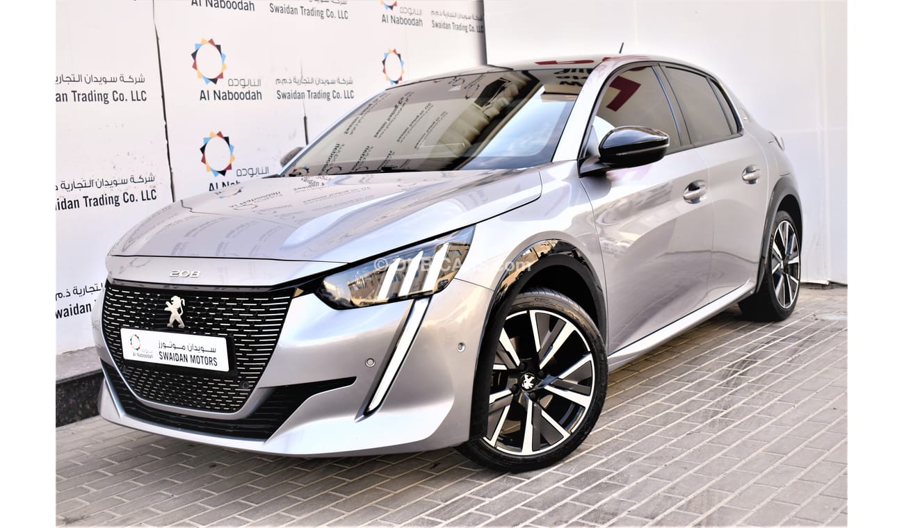Peugeot 208 AED 703 PM | 1.2L GT GCC AGENCY WARRANTY UP TO 2026 OR 100K KM