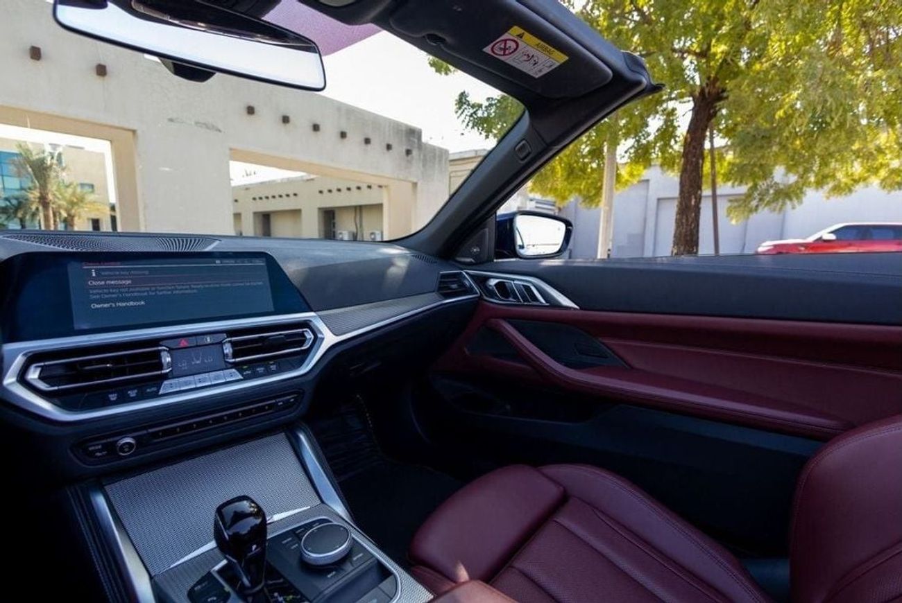 BMW 420i M Sport 2.0L BMW 420i M-Sport Convertible 2022 GCC under Agency Warranty and Service Contract with F