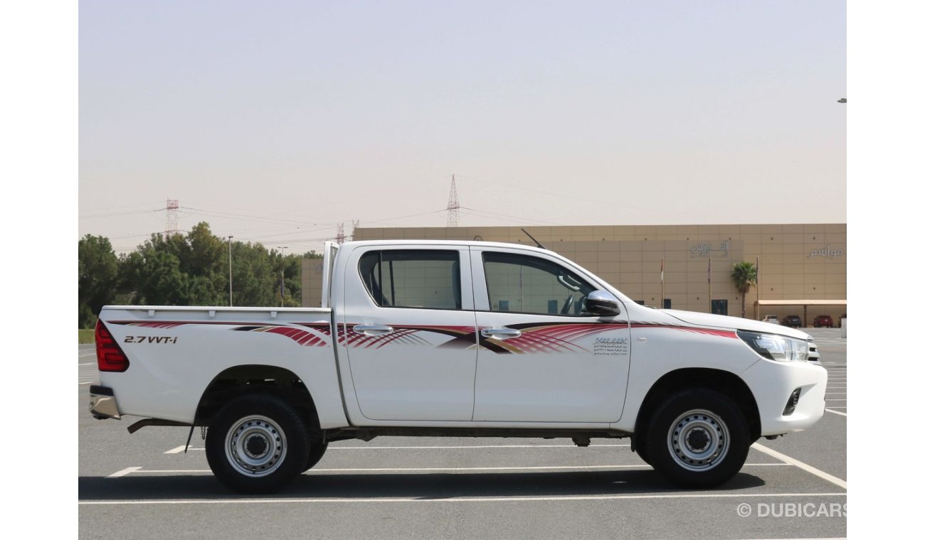 Toyota Hilux GL 2016 | TOYOTA HILUX GL 4X4 - D/C - AUTOMATIC/T - PETROL - WITH GCC SPECS AND EXCELLENT CONDITION