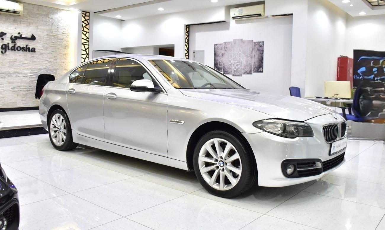 BMW 520i EXCELLENT DEAL for our BMW 520i ( 2015 Model ) in Silver Color GCC Specs