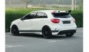 مرسيدس بنز A 45 AMG موديل 2015 ، خليجي ، فل اوبشن ، فتحة سقف بانوراما ، مفتاح عدد 2 ، 4 سلندر ، ناقل حركة اوتوماتيك ، عد