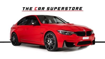 BMW M3 Competition 3.0L Rosso Corsa BMW Individual Color-Carbon Ceramic Brakes-Gold Brake Calipers
