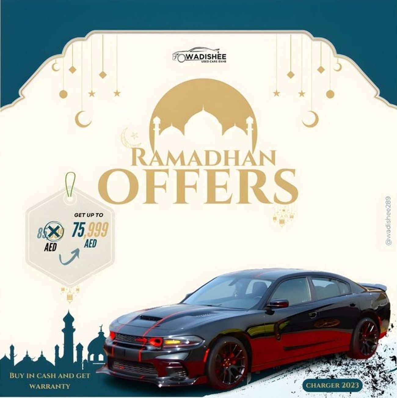 Dodge Charger RAMADHAN OFFERS -CHARGER 2023//SRT KIT//ROYAL BLACK//CLEAN **AIR BAGS