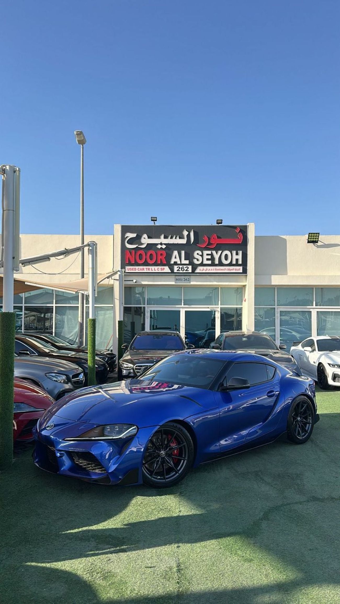 تويوتا سوبرا تويوتا سوبرا GR 2023 خليجي صبغ وكاله تشييكات وكاله بحاله ممتازه بدون حوادث