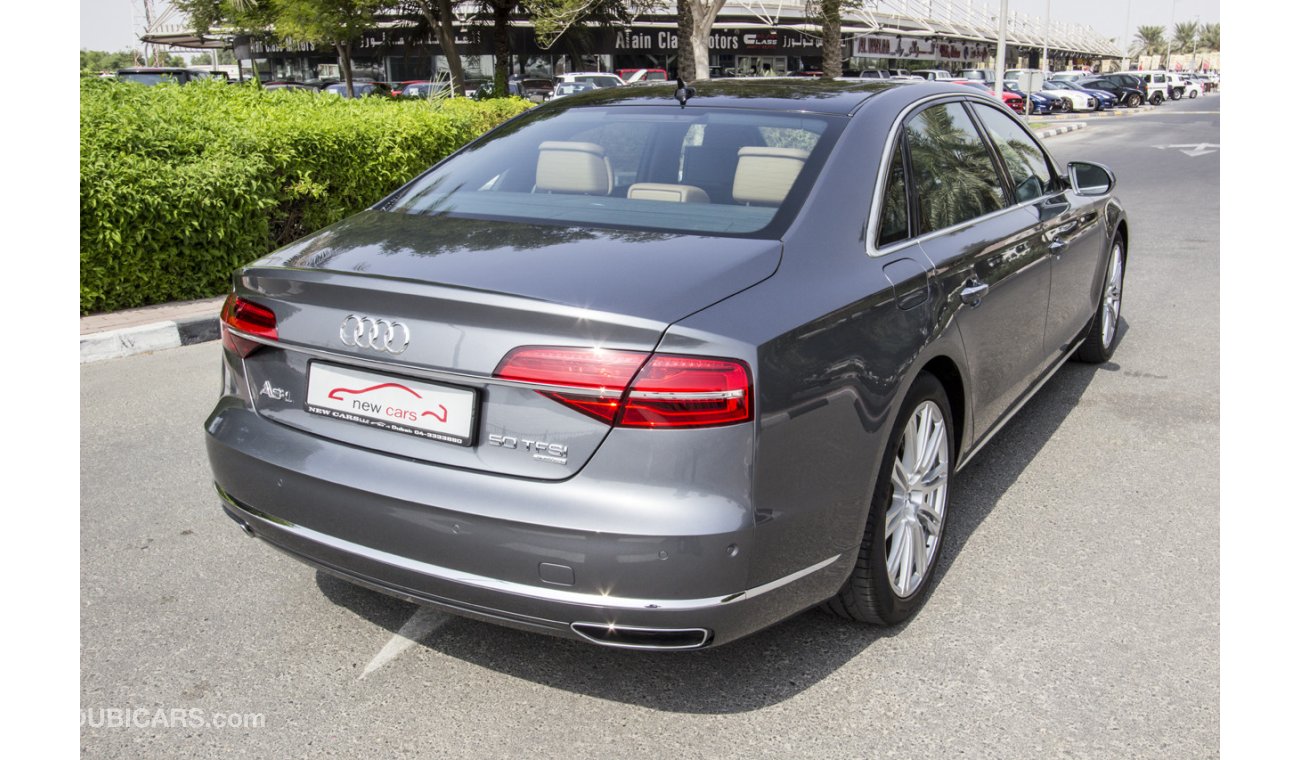Audi A8 GCC AUDI A8L 50TFSI QUATTRO -2015- ZERO DOWN PAYMENT - 2345 AED/MONTHLY - 1 YEAR WARRANTY