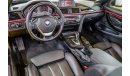 بي أم دبليو 420 BMW 420i 2015 GCC under Warranty with Zero Down-Payment.