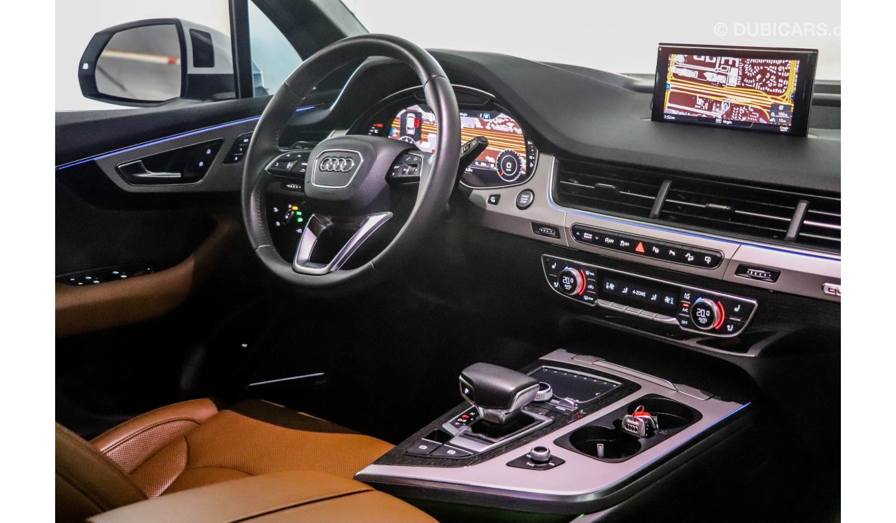 Audi Q7 45 TFSI Luxury 2016 GCC under Agency Warranty with Zero Down-Payment.