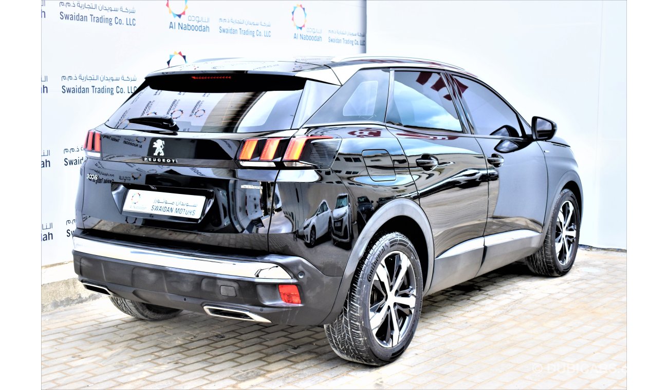 Peugeot 3008 1.6L GT LINE 2018 GCC SPECS UNDER AGENCY WARRATY UP TO 2022 OR 100,000 KM