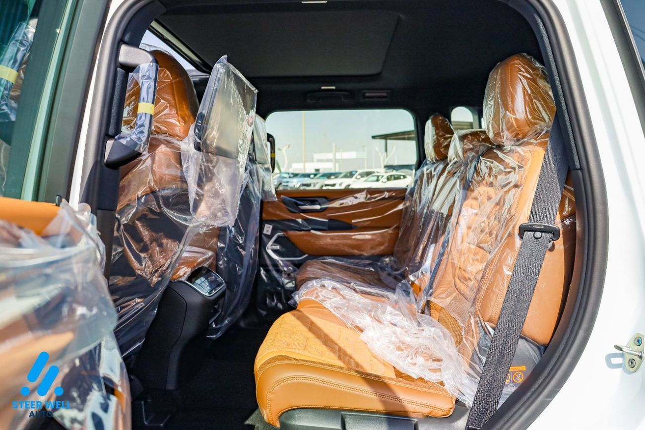 نيسان باترول LE Platinum 2026 | V6 AWD | 9AT | Dual-Tone W&B | Tan Interior | Height-Control | EXPORT ONLY