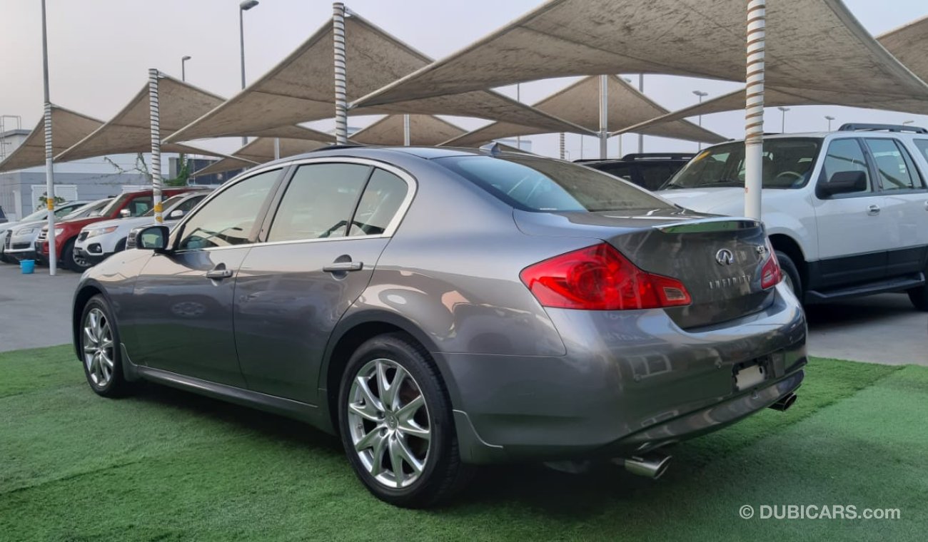 إنفينيتي G37 انفينيتى G37 S وارد  اليابان بحالة ممتازة لاتحتاج لمصاريف رقم واحد جلد فتحه جناح خشب حساسات